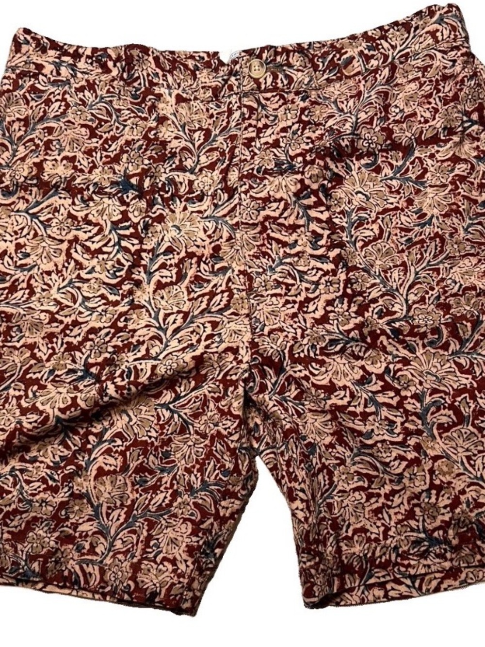 NWT J. Press Men's Floral Swim Trunks 100% Cotton Mesh Lined Drawstring Shorts
